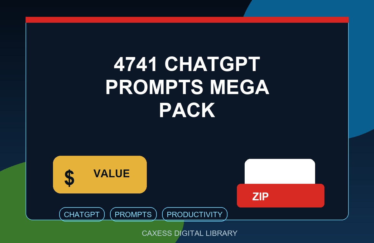 4741 ChatGPT Prompts Mega Pack document preview