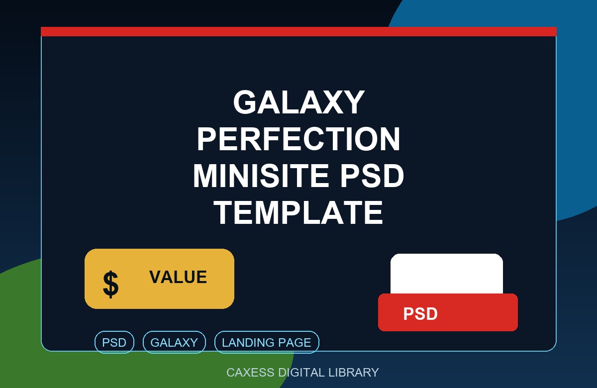 Galaxy Perfection Minisite PSD Template preview