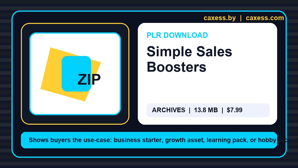 Simple Sales Boosters document preview