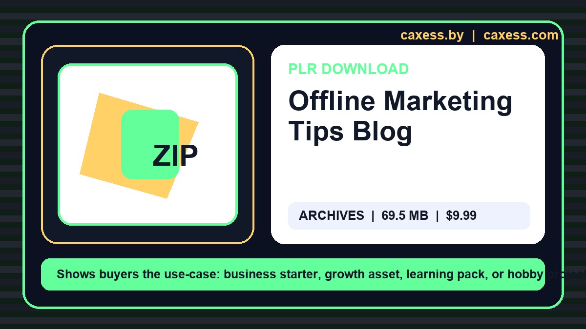 Offline Marketing Tips Blog document preview
