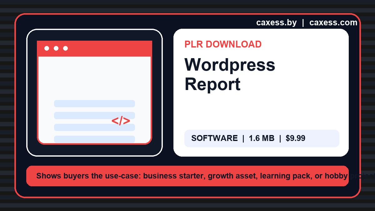 Wordpress Report document preview