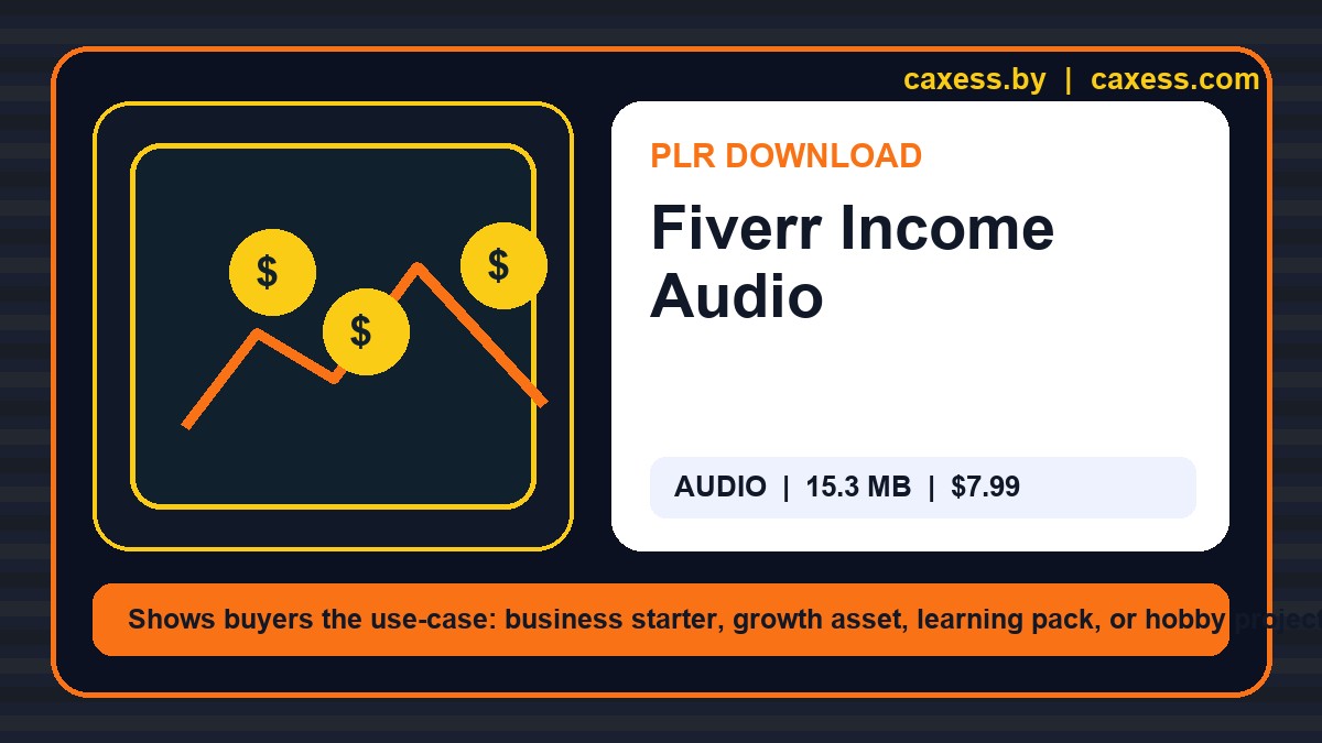 Fiverr Income Audio preview