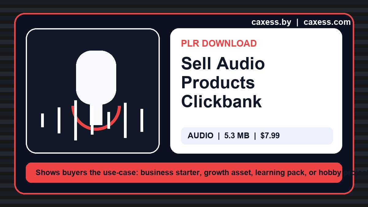 Sell Audio Products Clickbank preview