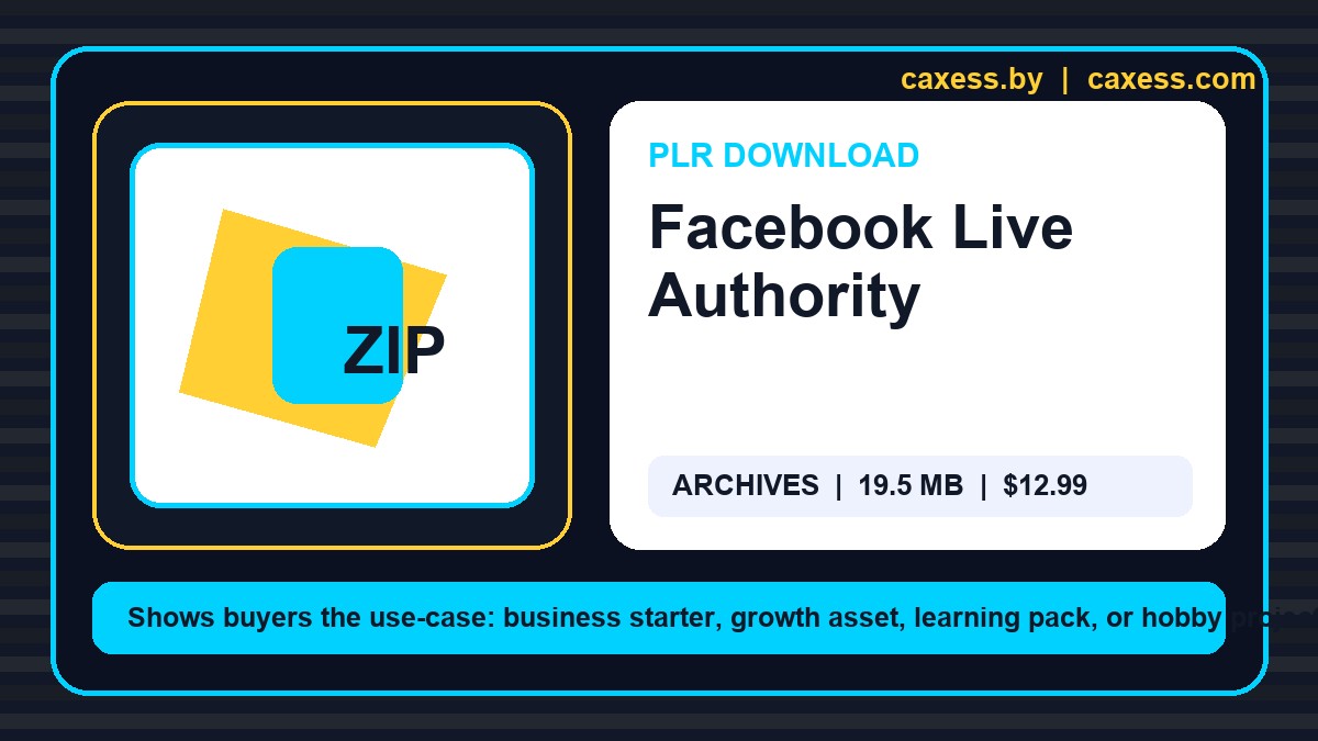 Facebook Live Authority document preview