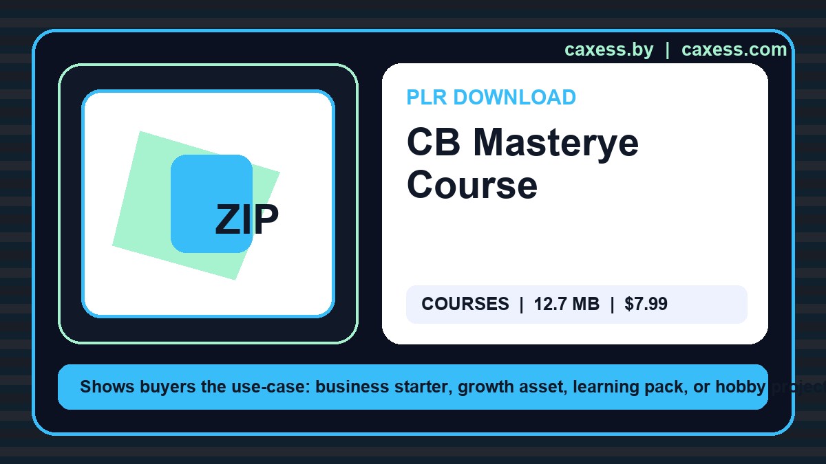 CB Masterye Course document preview