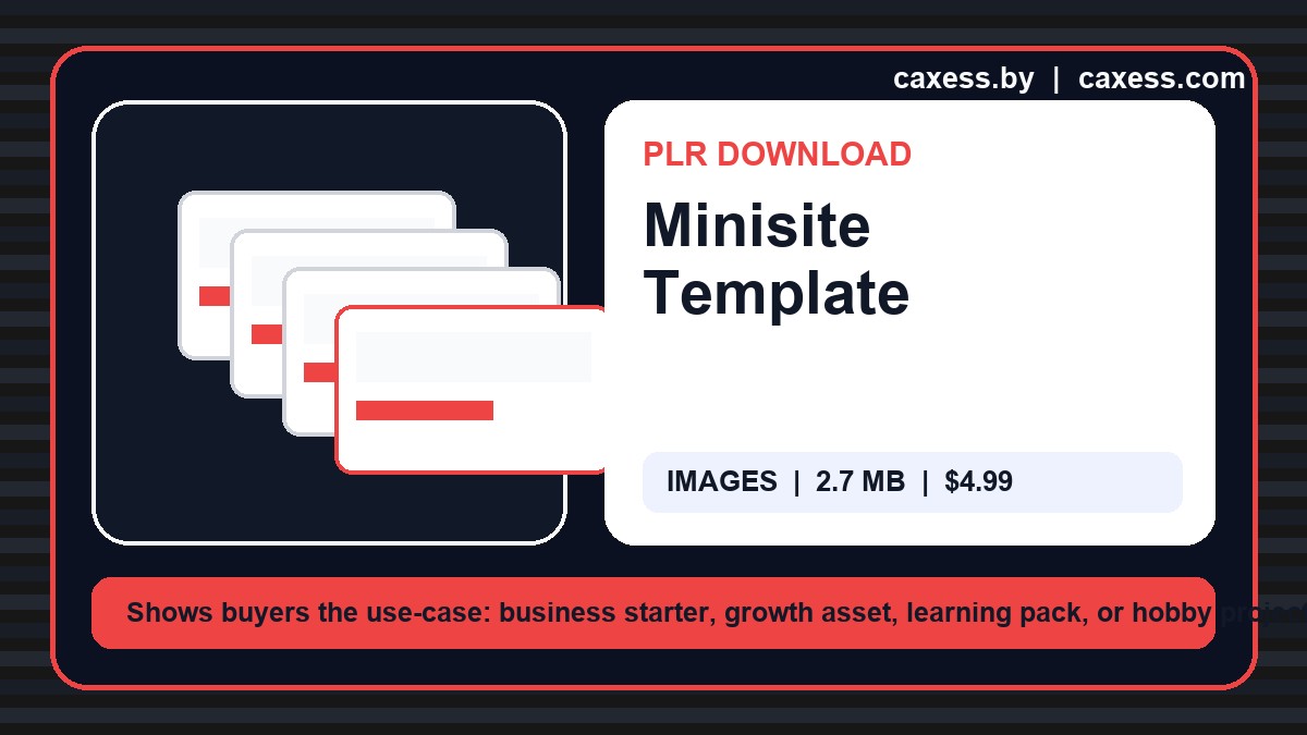 Minisite Template preview