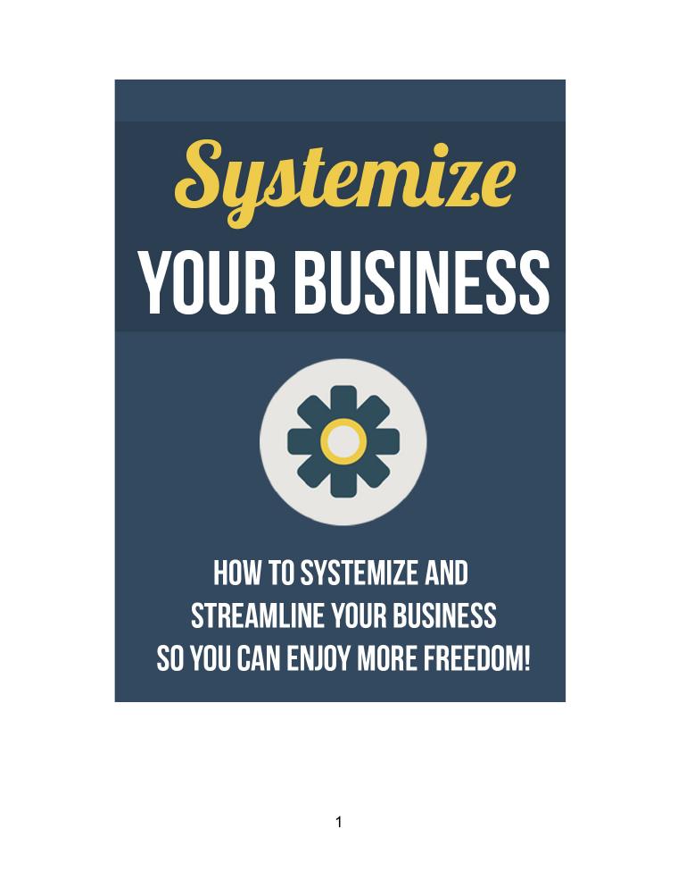 Systemize Your Business document preview