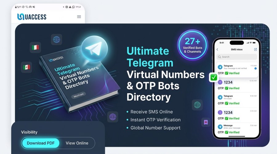 Telegram Bots for free Virtual Numbers for all social media preview