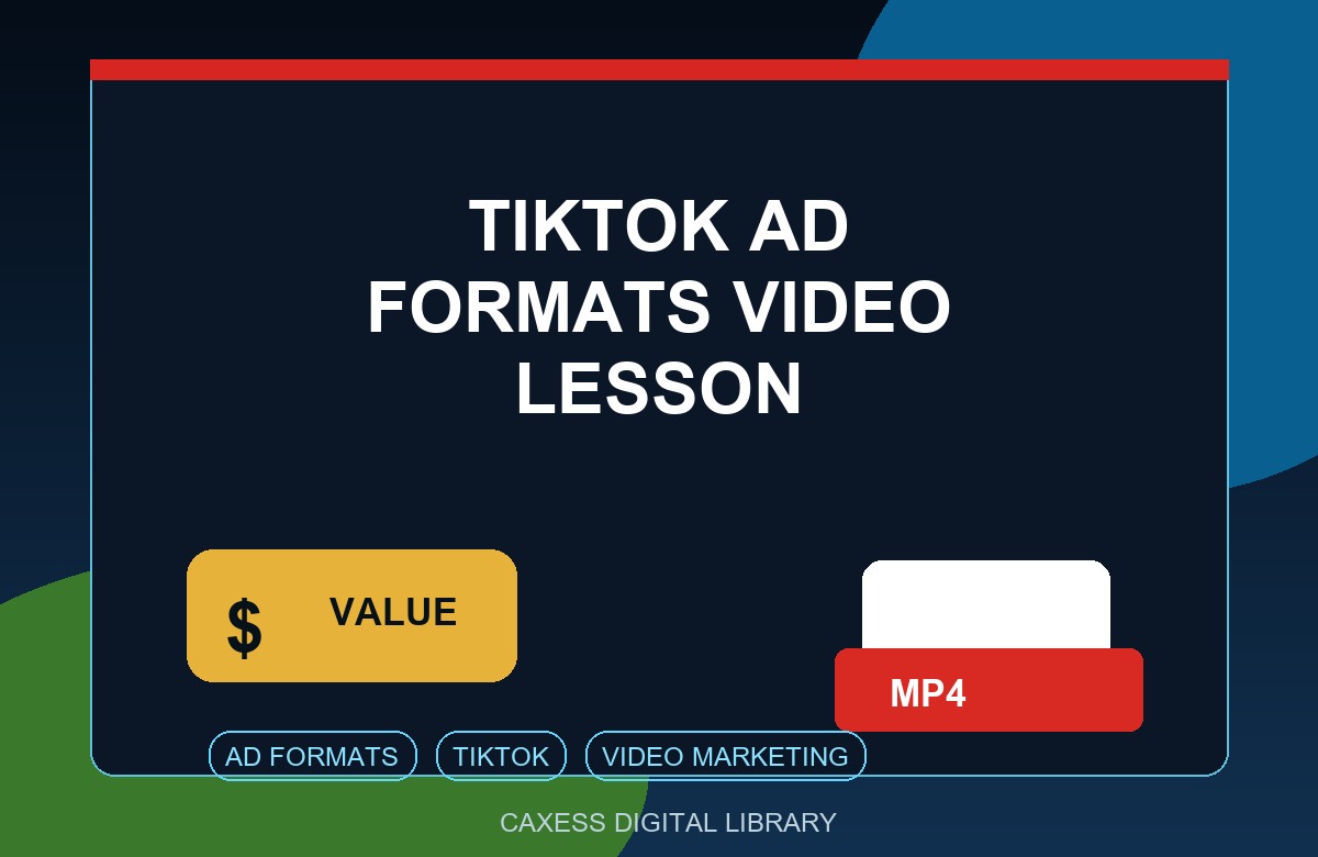 TikTok Ad Formats Video Lesson document preview