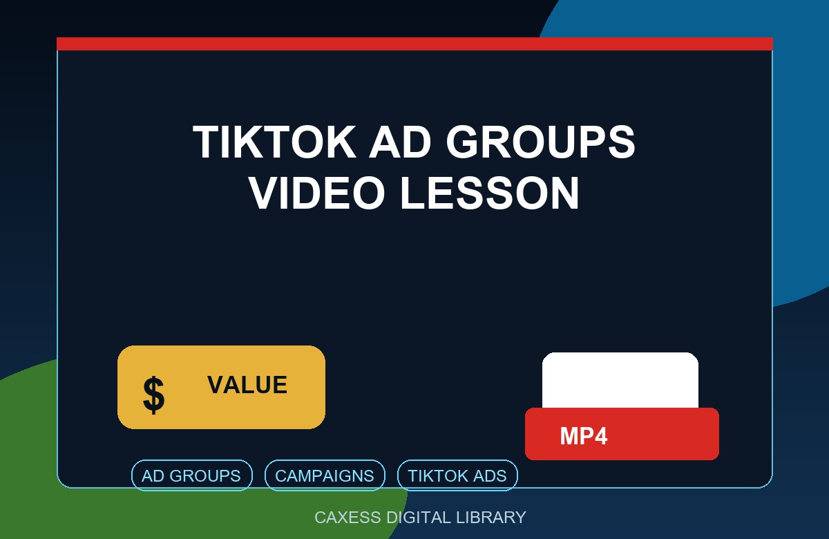 TikTok Ad Groups Video Lesson preview