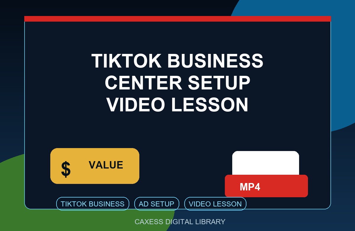 TikTok Business Center Setup Video Lesson preview