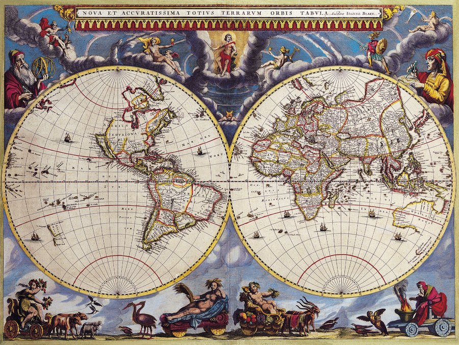 Vintage World Map Plate 100 document preview