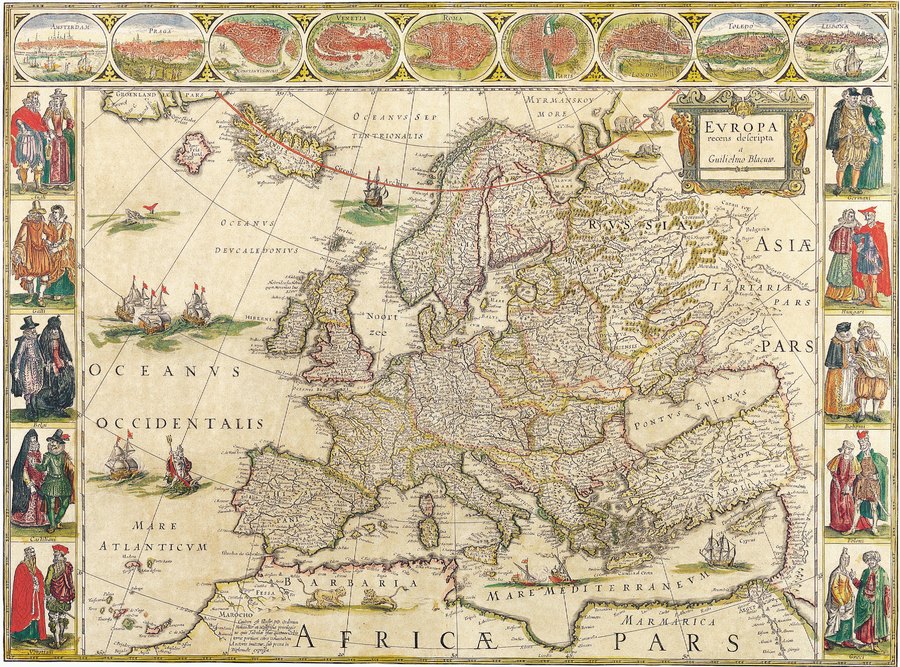 Vintage World Map Plate 105 document preview