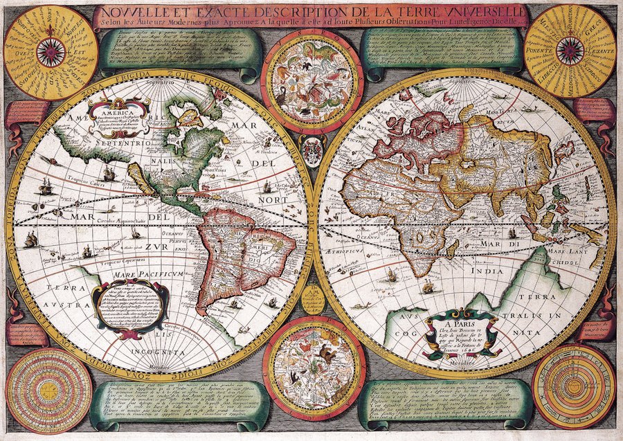 Vintage World Map Plate 106 document preview